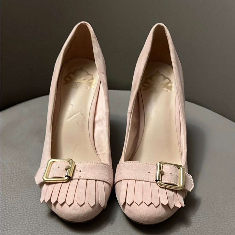 Fergalicious Elegant Pink Women's Shoes with Buckle Detail